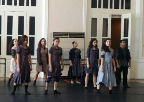 Alunos do Liceu Claudio Santoro apresentam espetáculo no Largo de São Sebastião