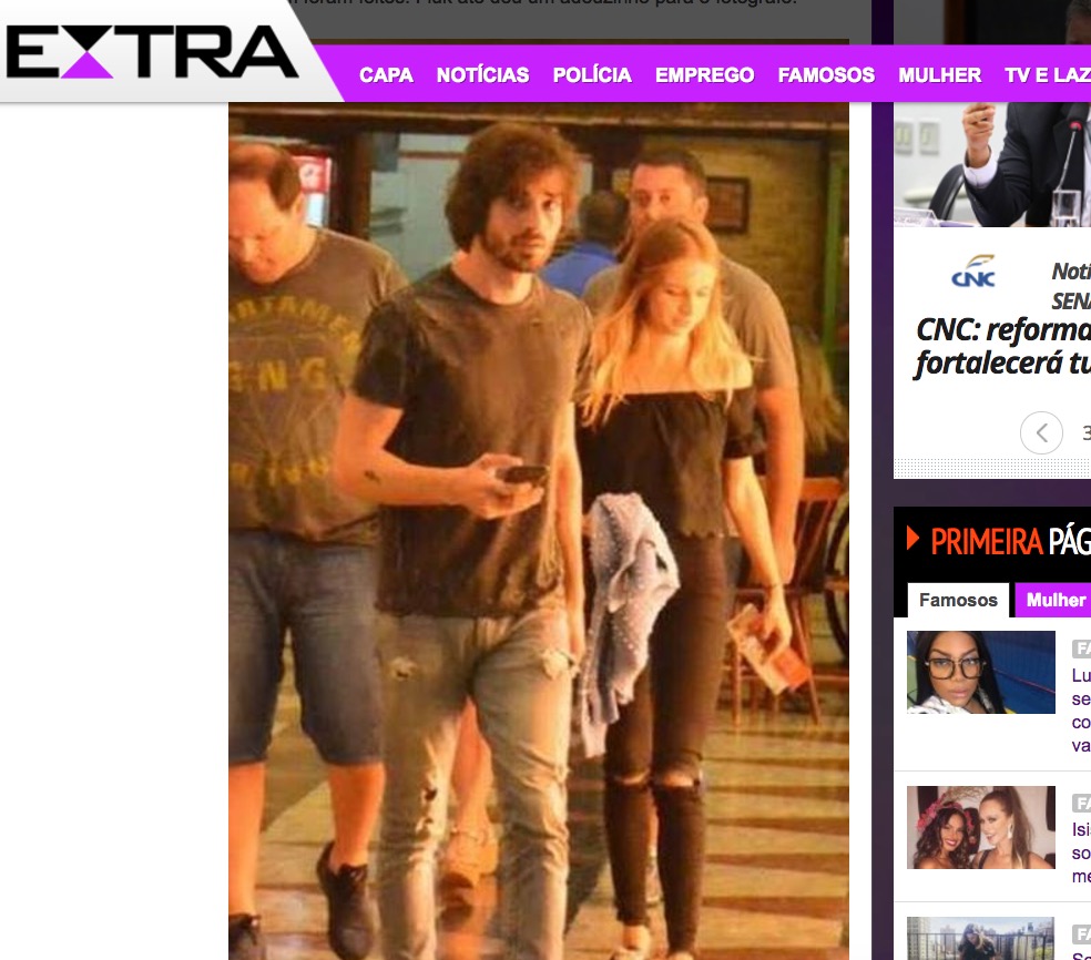  Após negar namoro, Fiuk é flagrado com filha de Xuxa