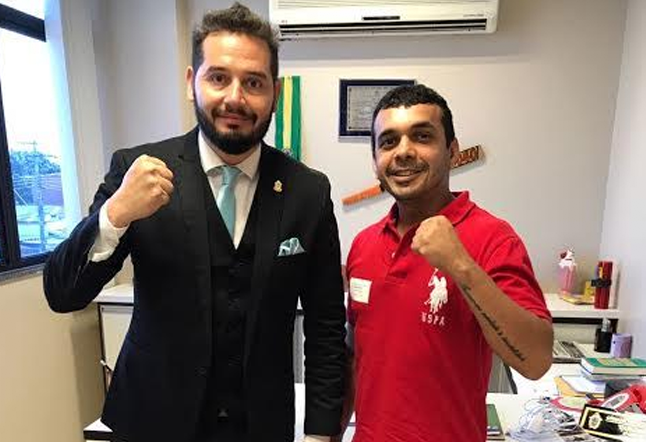 Carlos Portta recebe mestre de Muay Thai e destaca que esporte é uma prioridade