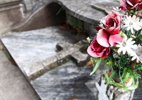 Florista é flagrada ao roubar flores no cemitério 