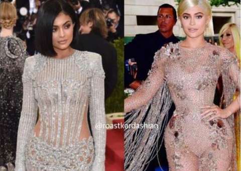 Kylie Jenner surge com cintura mais fina e fãs suspeitam de cirurgia 