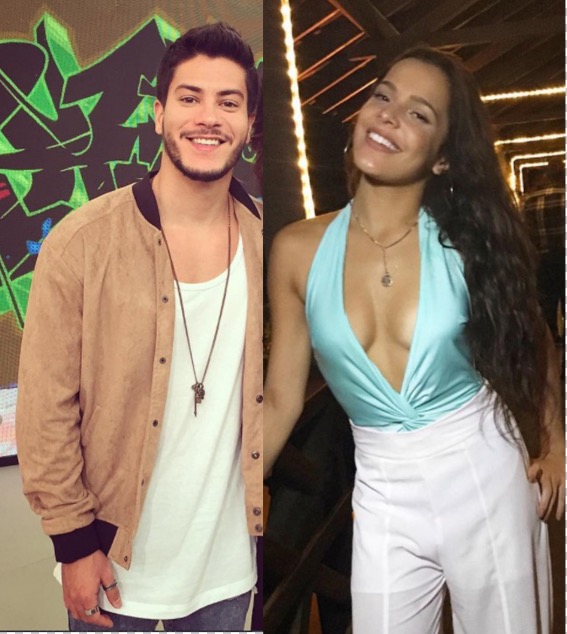 Ex-BBB Emilly faz fila andar e troca beijos com ator da Globo