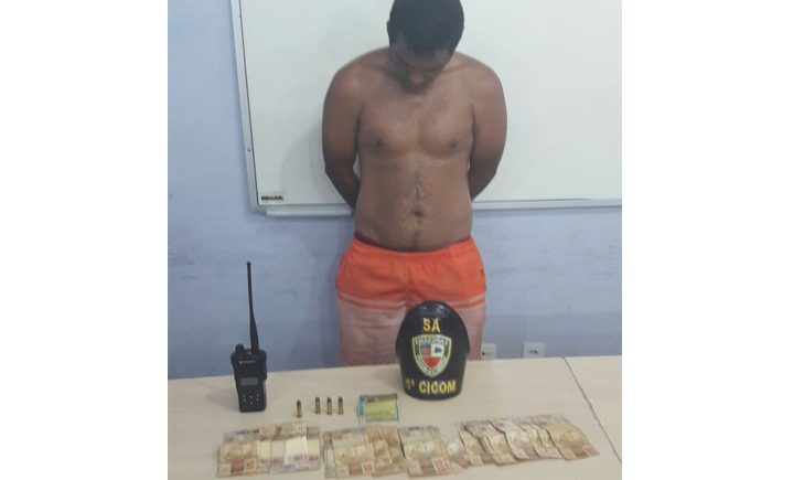 Homem é preso minutos após 'saidinha de banco' e polícia recupera R$ 3 mil em Manaus