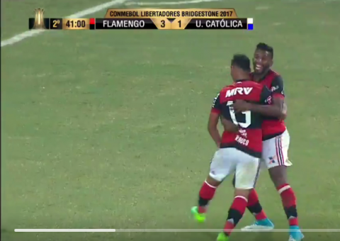 Flamengo vence Universidad Católica na Copa Libertadores