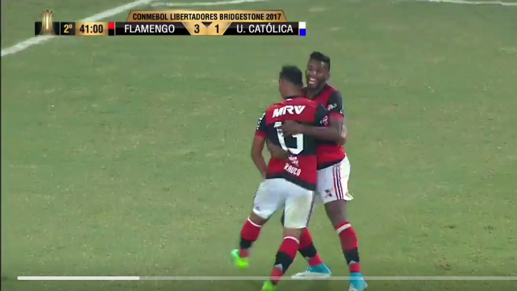 Flamengo vence Universidad Católica na Copa Libertadores
