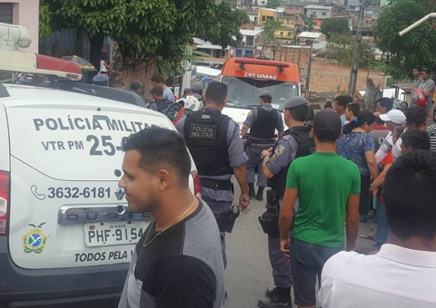 Acusado de roubo é baleado após troca de tiros com PM durante perseguição em Manaus