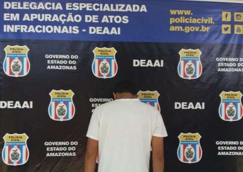 Jovem é preso acusado de estuprar a irmã mais nova em Manaus