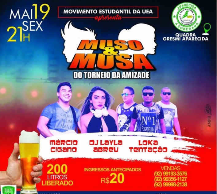 Torneio da Amizade escolhe Muso&Musa na Quadra da Aparecida com grandes atrações