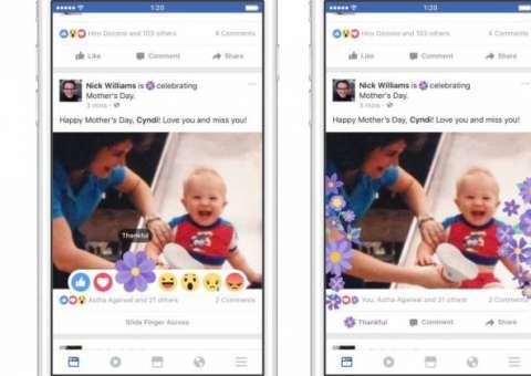 Facebook traz de volta botão de 'gratidão' para o Dia das Mães
