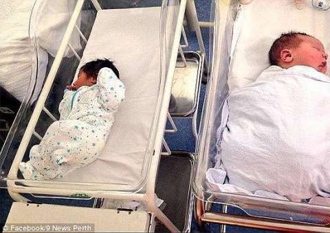 Bebê 'gigante' nasce com  7,4 kg e surpreende a todos