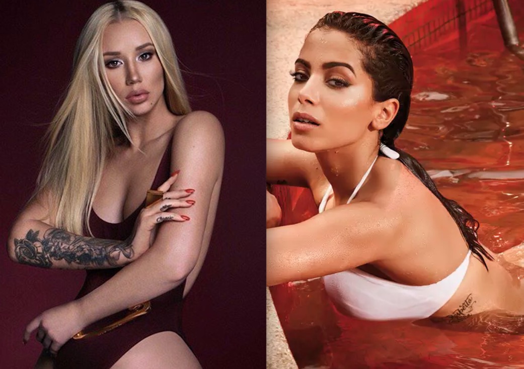  Iggy Azalea divulga prévia de clipe com Anitta e aparece com bumbum gigante à mostra