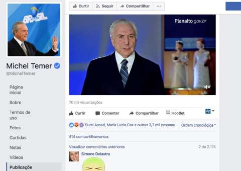 Internautas fazem 'vomitaço' nas redes sociais de Temer    