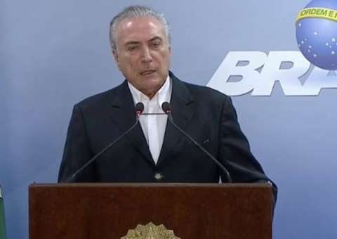 #Agora: Veja ao vivo o pronunciamento de Temer