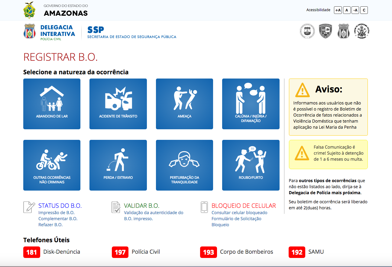 Delegacia Interativa passa por atualização e oferece novos recursos para registro de BO em Manaus