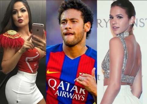 Neymar troca mensagens com modelo e gata posta print na web