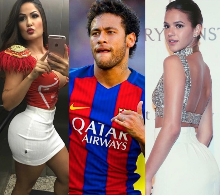 Neymar troca mensagens com modelo e gata posta print na web