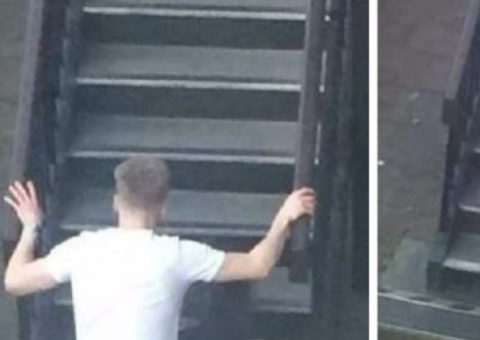 Jovens são flagrados fazendo sexo em escada durante festival de música