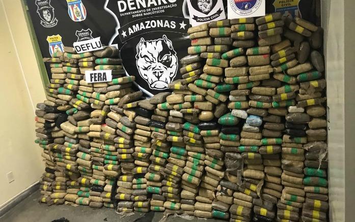 Operação da PC apreende 500 kg de maconha em Manaus