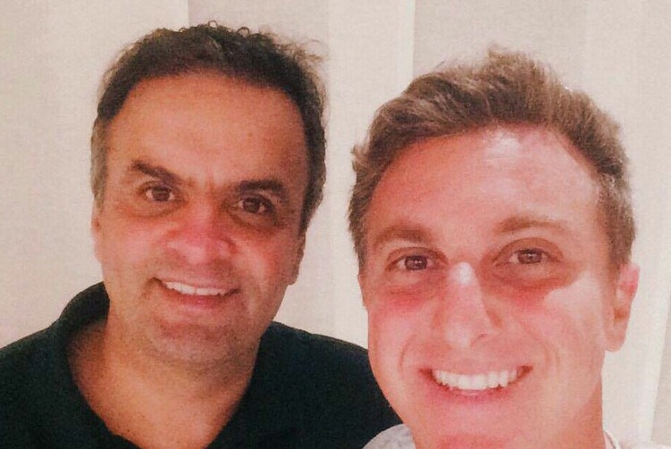 Luciano Huck se pronuncia pela 1ª vez após ser detonado por amizade com Aécio Neves