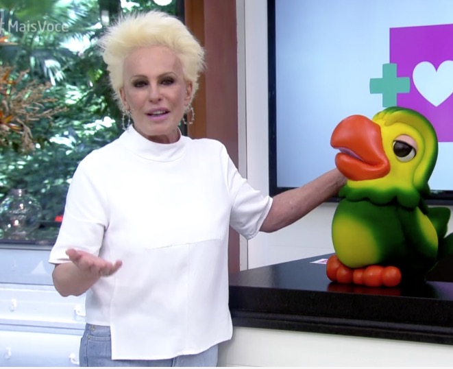 Ana Maria Braga aparece com cabelo rebelde e é comparada a Supla