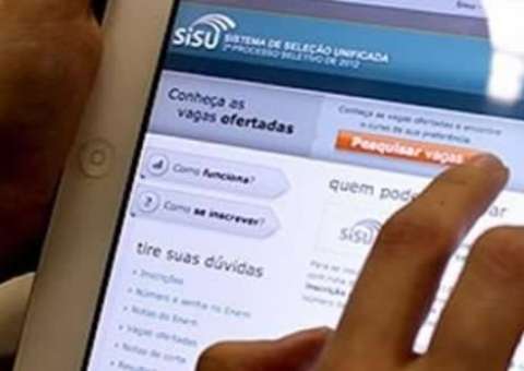 Inscrições para Sisu começam nesta segunda-feira