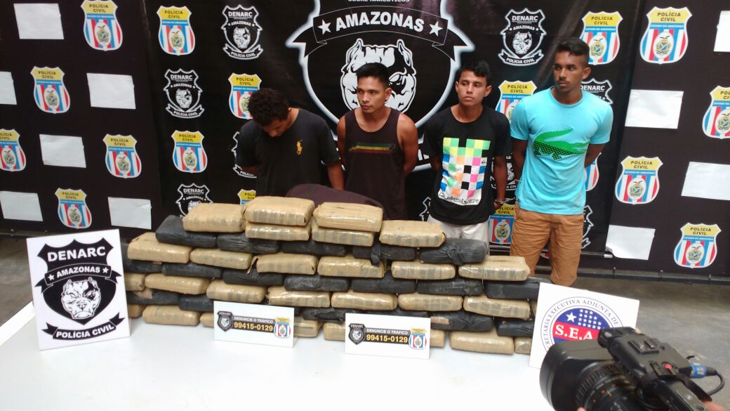 Grupo que transportava drogas de Tefé para Manaus é preso com carga avaliada em R$ 300 mil