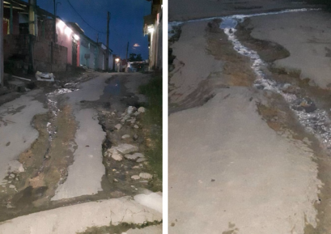 Ruas esburacadas facilitam criminalidade na zona Norte de Manaus