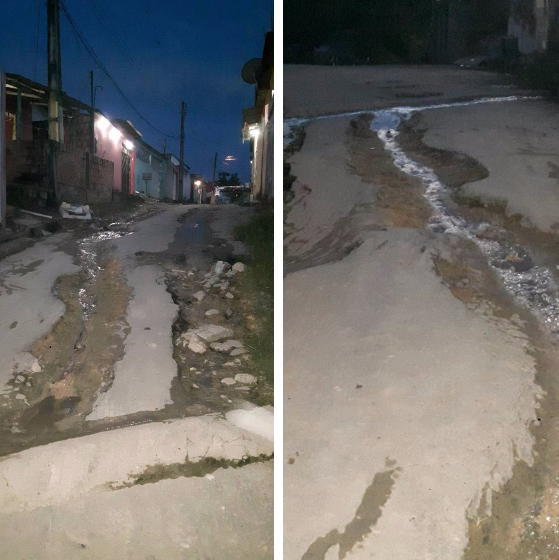 Ruas esburacadas facilitam criminalidade na zona Norte de Manaus