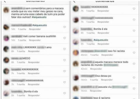 Estudante é chamada de 'macaca' em postagem nas redes sociais