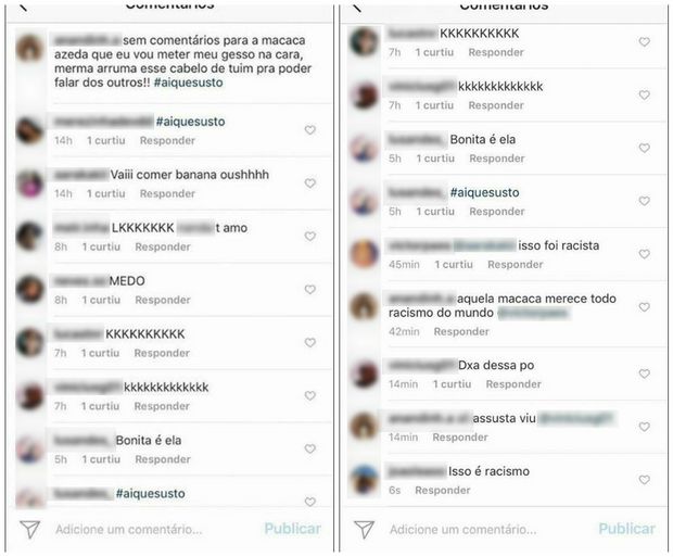 Estudante é chamada de 'macaca' em postagem nas redes sociais