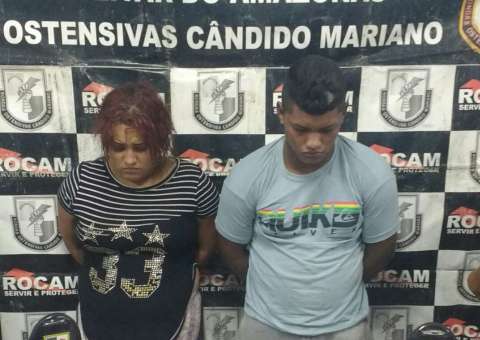 Em Manaus, casal é preso com drogas e armas em casa
