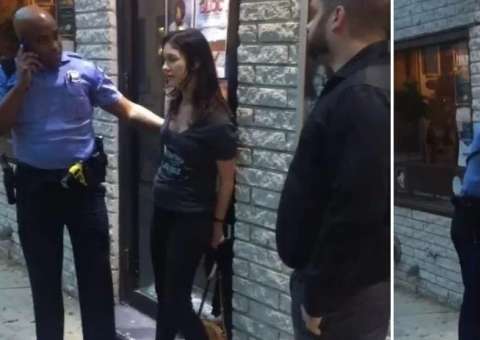 Repórter de TV chama policial de m**** e se dá mal