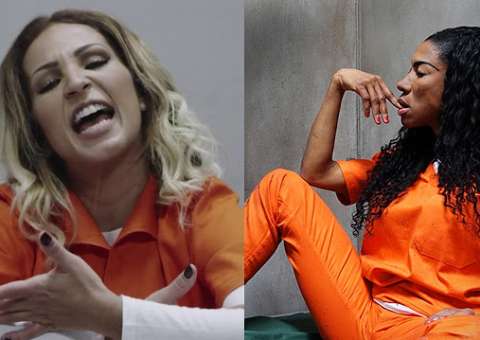 Valesca e Inês Brasil divulgam nova temporada de Orange is The New Black