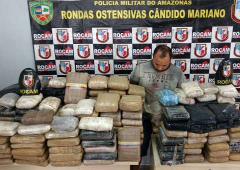 Homem é preso com 200kg de skunk na zona Oeste de Manaus