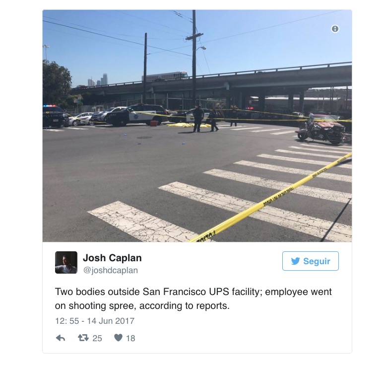 Tiroteio em São Francisco termina com 3 feridos e suspeito hospitalizado