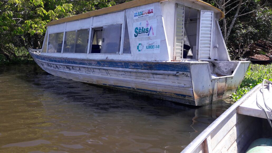 No Amazonas, lancha da Secretaria de Saúde é roubada e saqueada 