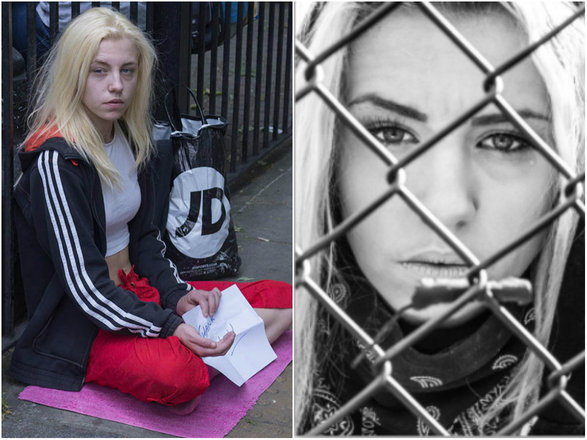 Após viver pedindo esmolas, moradora de rua vira modelo 