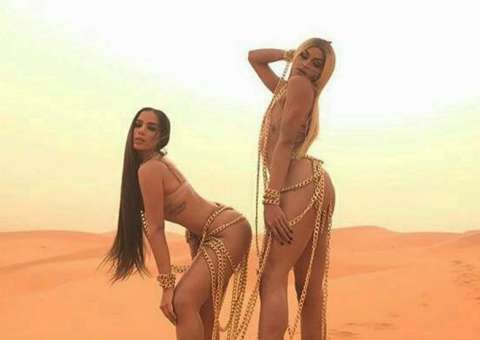 Empinada e seminua, Anitta libera imaginação em prévia de clipe com Pabllo Vittar