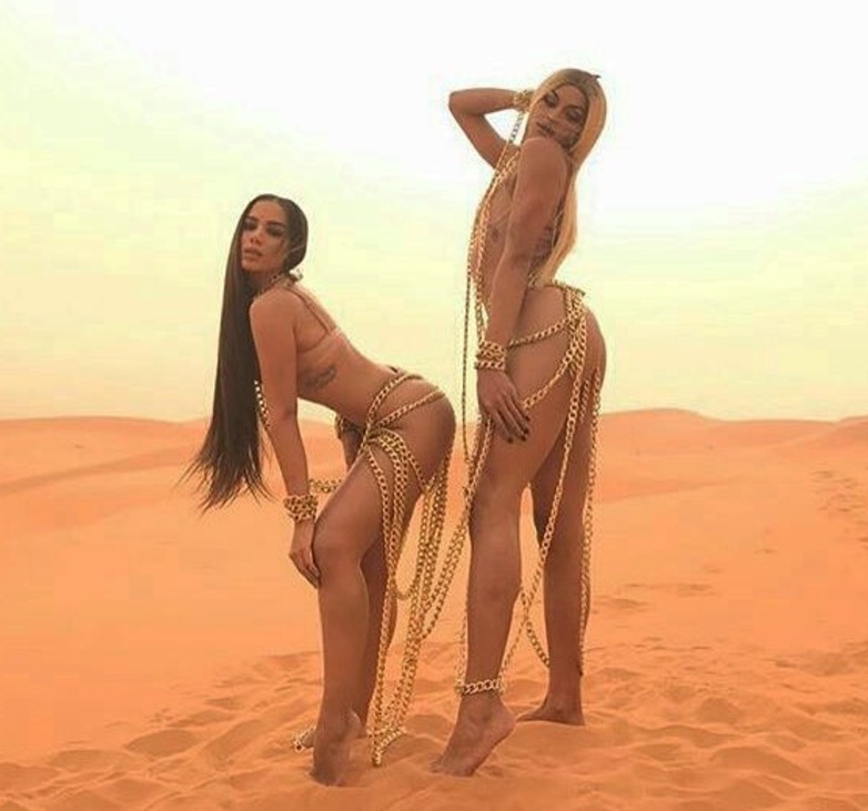 Empinada e seminua, Anitta libera imaginação em prévia de clipe com Pabllo Vittar