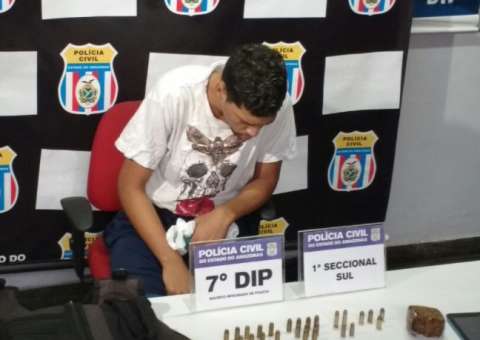 Após trocar tiros com a polícia, suspeito de integrar organização criminosa é preso em Manaus