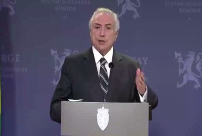 Temer comete gafe e chama rei da Noruega de 'rei da Suécia'