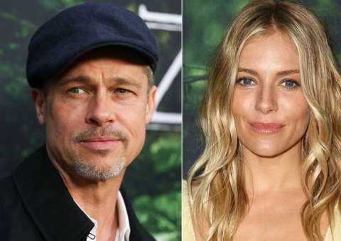 Brad Pitt é visto aos beijos com atriz Sienna Miller