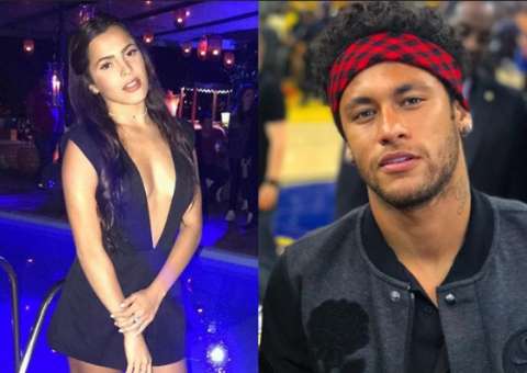 Ex-BBB Emilly aparece de surpresa em festa de Neymar 