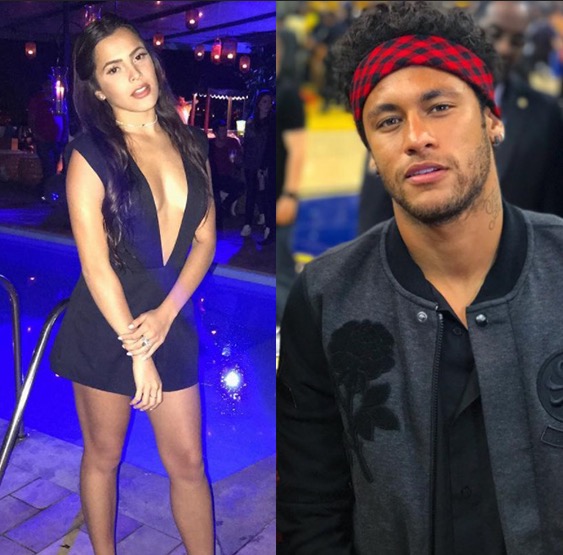 Ex-BBB Emilly aparece de surpresa em festa de Neymar 