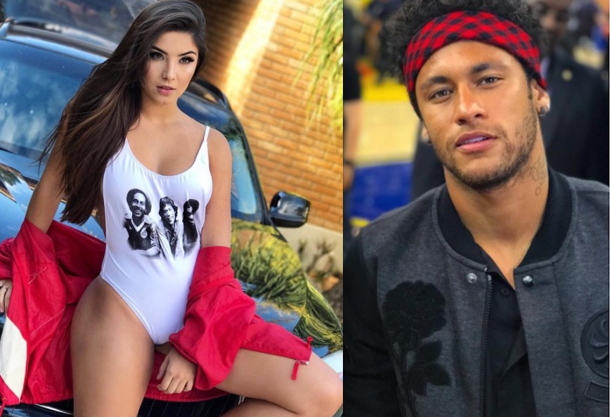 Gata que saiu com Neymar de boate direto para hotel não era Caroline Caputo. Veja fotos 