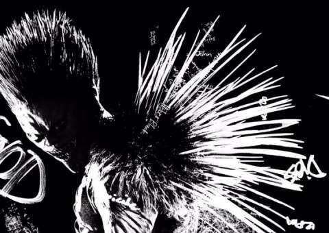 Ryuk estampa cartaz do live-action de Death Note