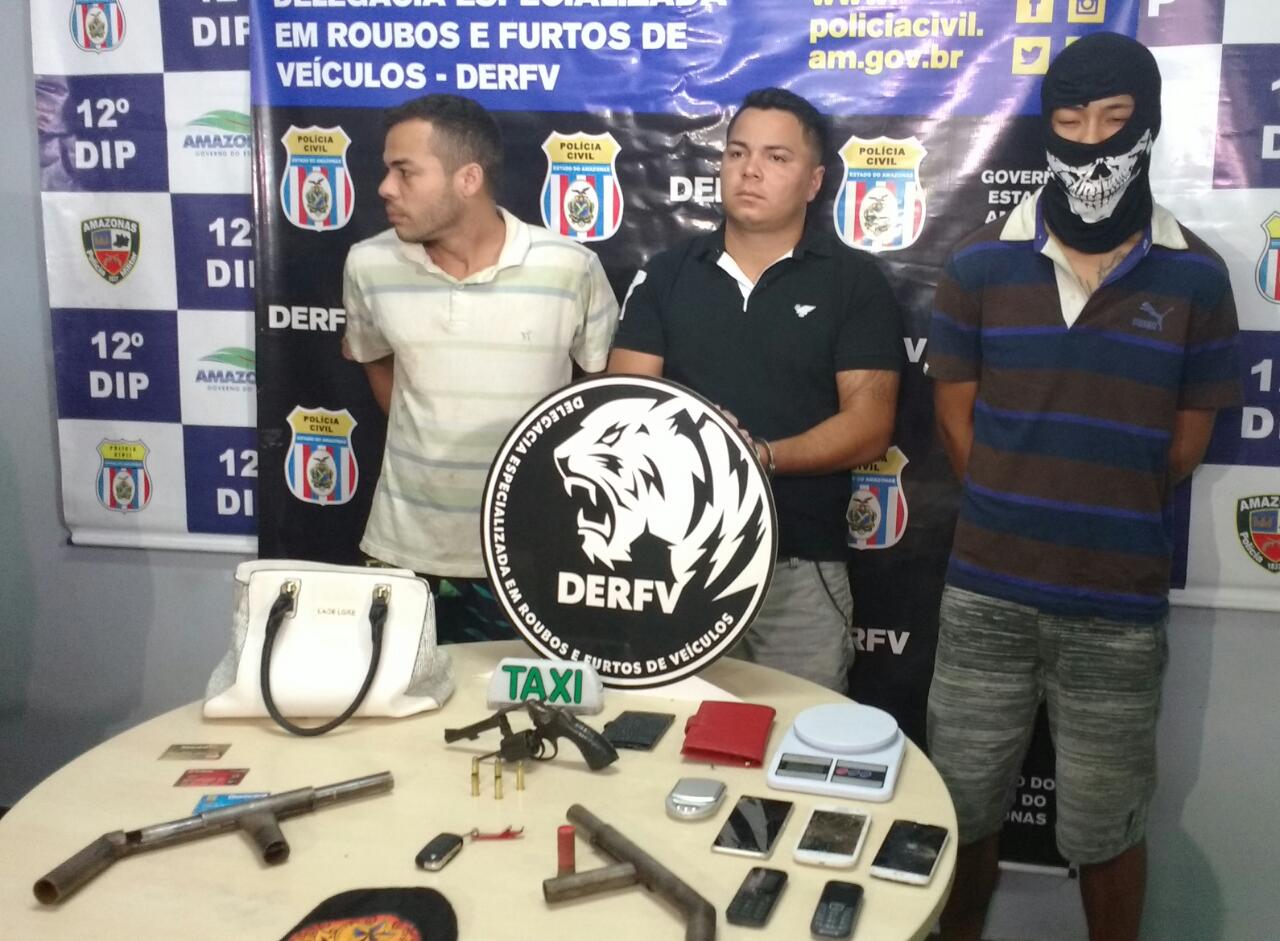 Preso grupo suspeito de integrar quadrilha especializada em roubo de carros em Manaus