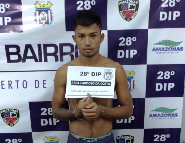 Em Manaus, jovem é preso em flagrante por tráfico após denúncia anônima