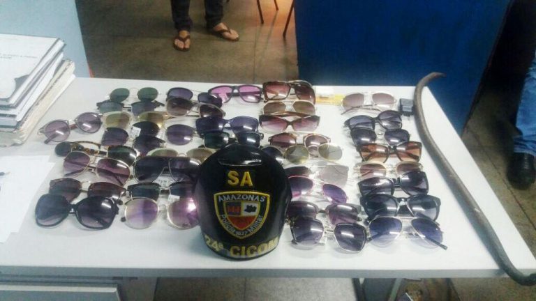Polícia flagra suspeitos furtando óculos de grife no Centro de Manaus