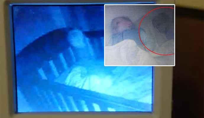 Casal flagra suposto fantasma escalando berço para ficar ao lado do filho; Veja